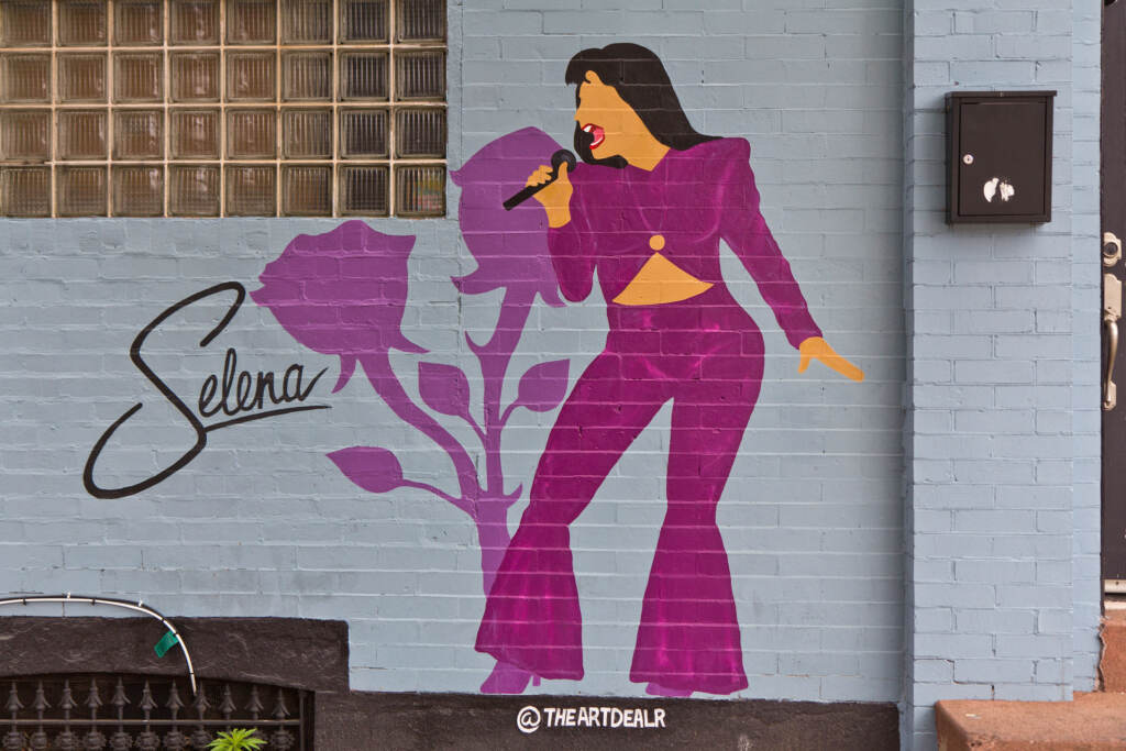 selenamural-01 Selena Quintanilla Pérez painted next to the front entrance at Tina Taco’s in Philadelphia’s Fishtown neighborhood