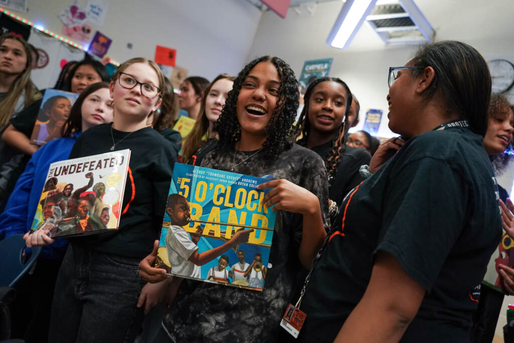 Central York High School’s Panther Anti-Racist Union Students gather during a meeting of the Panther-Anti-Racist Union at Central York High School.