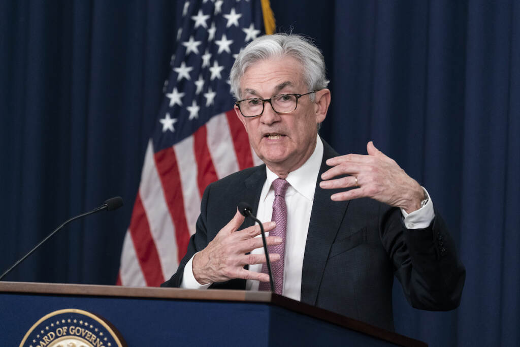 File photo: Federal Reserve Board Chair Jerome Powell speaks during a news conference at the Federal Reserve, Wednesday, May 4, 2022 in Washington. (AP Photo/Alex Brandon, File)