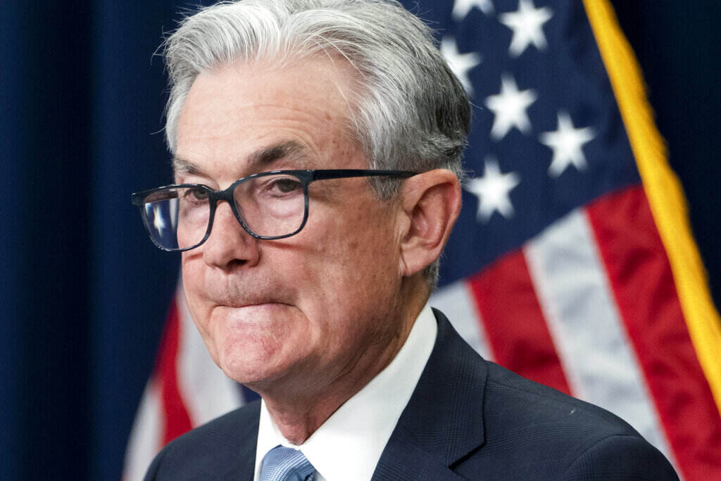 Federal Reserve Chairman Jerome Powell attends a news conference following an Open Market Committee meeting, at the Federal Reserve Board Building, Wednesday, June 15, 2022, in Washington. (AP Photo/Jacquelyn Martin)