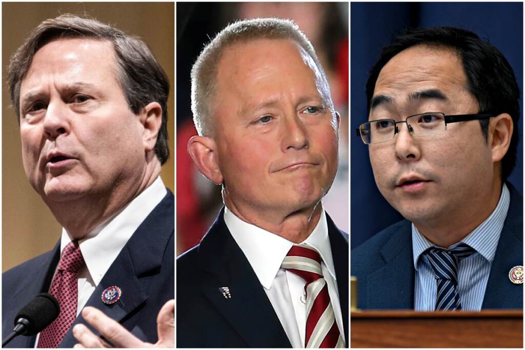 NJ primary 3 box new (From left) Rep. Donald Norcross, Rep. Jeff Van Drew, and Rep. Andy Kim. (Graeme Jennings/Pool via AP, Mel Evans/AP Photo, and Erin Scott/Pool via AP)