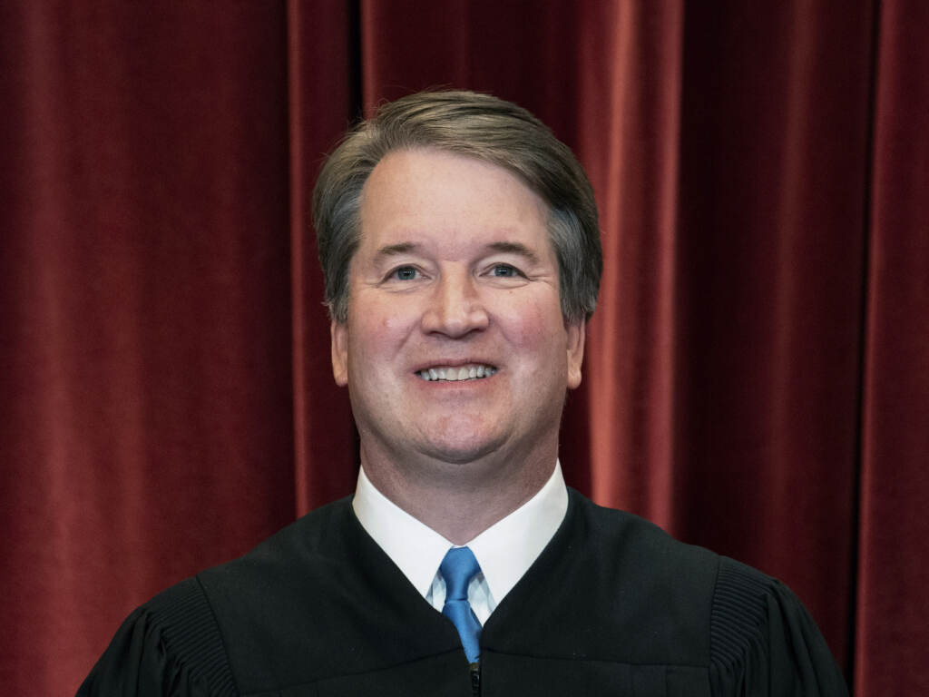 Associate Justice Brett Kavanaugh stands during a group photo at the Supreme Court in Washington last year. Associate Justice Brett Kavanaugh stands during a group photo at the Supreme Court in Washington last year. (Erin Schaff/AP)