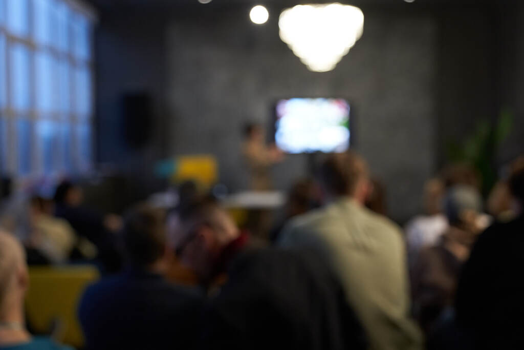 Blurred Background Of The Business Conference, A Group Of People (DaryaKom/BigStock)
