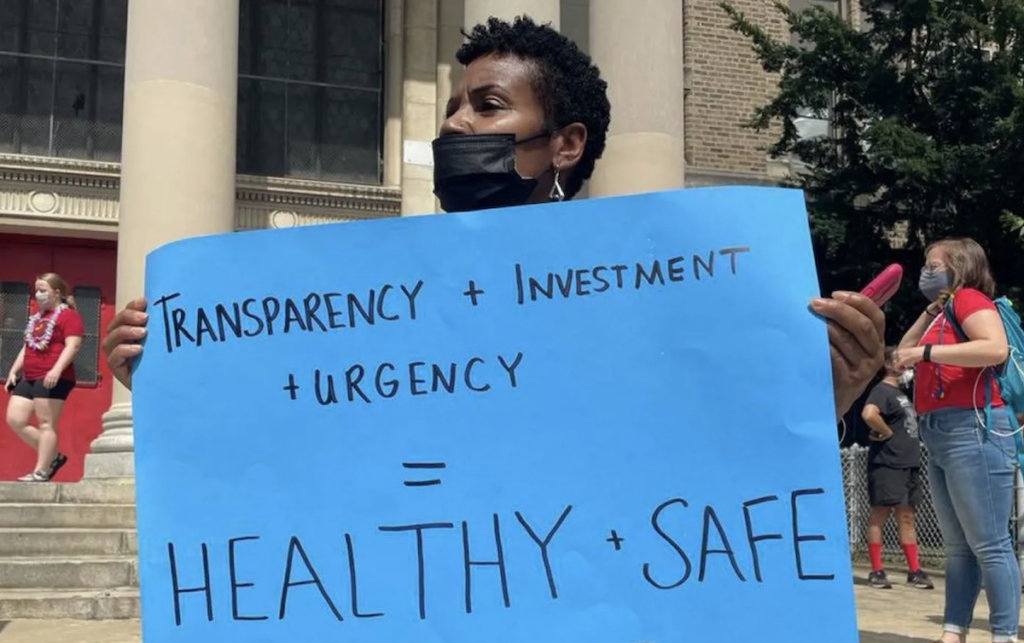 chalkbeat-philadelphia-johann-calhoun-2022-06-10 Unsafe Philadelphia school buildings have been a concern recently among educators and others. (Johann Calhoun / Chalkbeat Philadelphia)