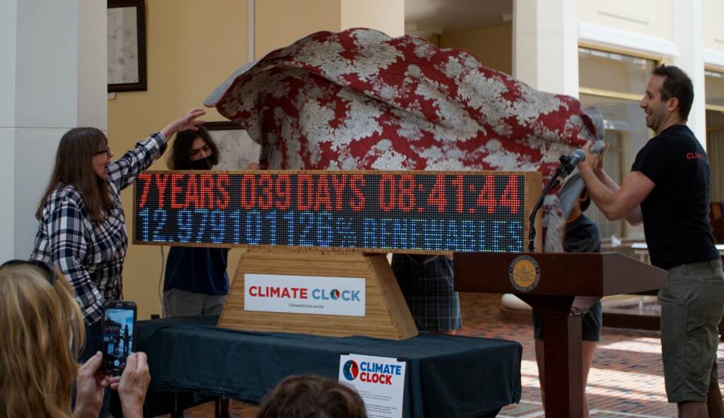 climate-protest-4-scaled Karen Feridun and Greg Schwedock unveil the climate clock