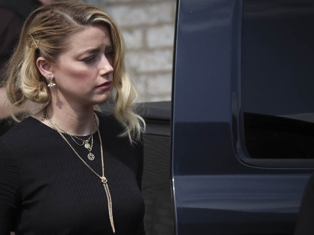 A jury awarded actor Johnny Depp over $10 million in his defamation suit against ex-wife Amber Heard. Advocates for domestic abuse survivors say the verdict will have ripple effects. A close-up of Amber Heard as she leaves the courthouse following the verdict.