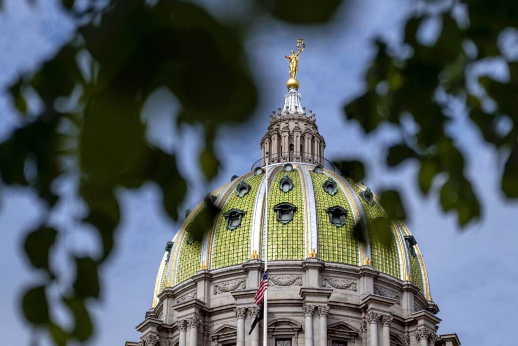 harrisburg-capitol-pa-SPA-060922 The top of the Pa. State Capitol building