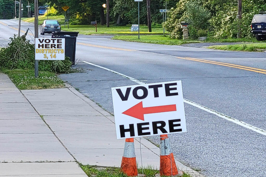 new-jersey-primary-election-day-t-macdonald-2022-06-07-4 File photo: Polling place in Deptford, N.J. on primary election day, June 7, 2022. (Tom MacDonald/WHYY)