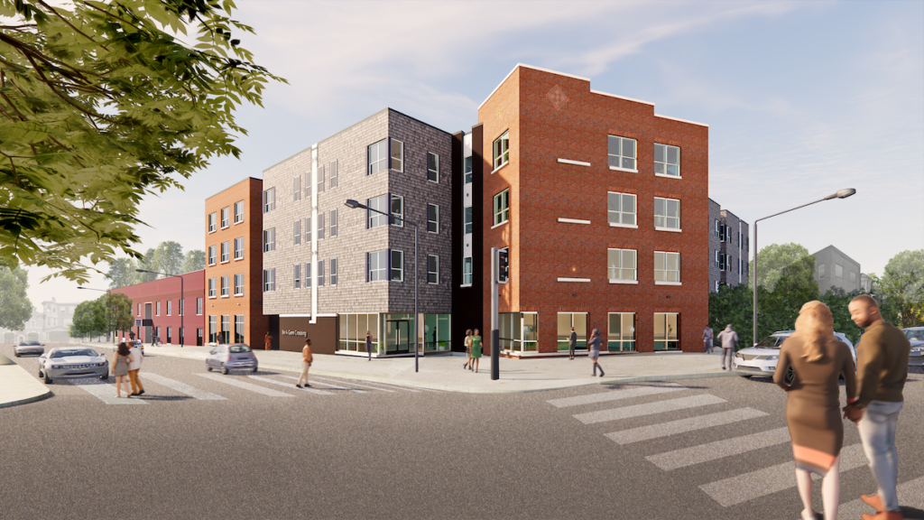 north10-affordable-housing-hunting-park A rendering of the affordable housing development, Be A Gem Crossing
