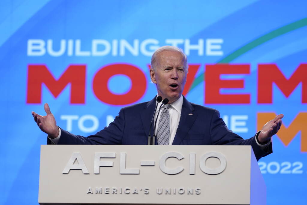 Joe Biden President Joe Biden addresses the AFL-CIO convention