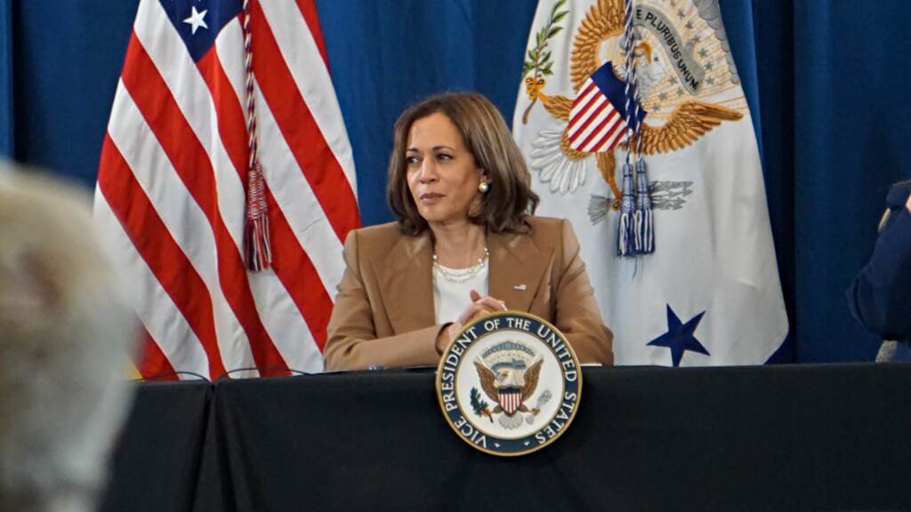 16ssHarris1 cropped U.S. Vice President Kamala Harris listens to Pennsylvania lawmakers discuss abortion rights. (Sam Searles/WHYY)