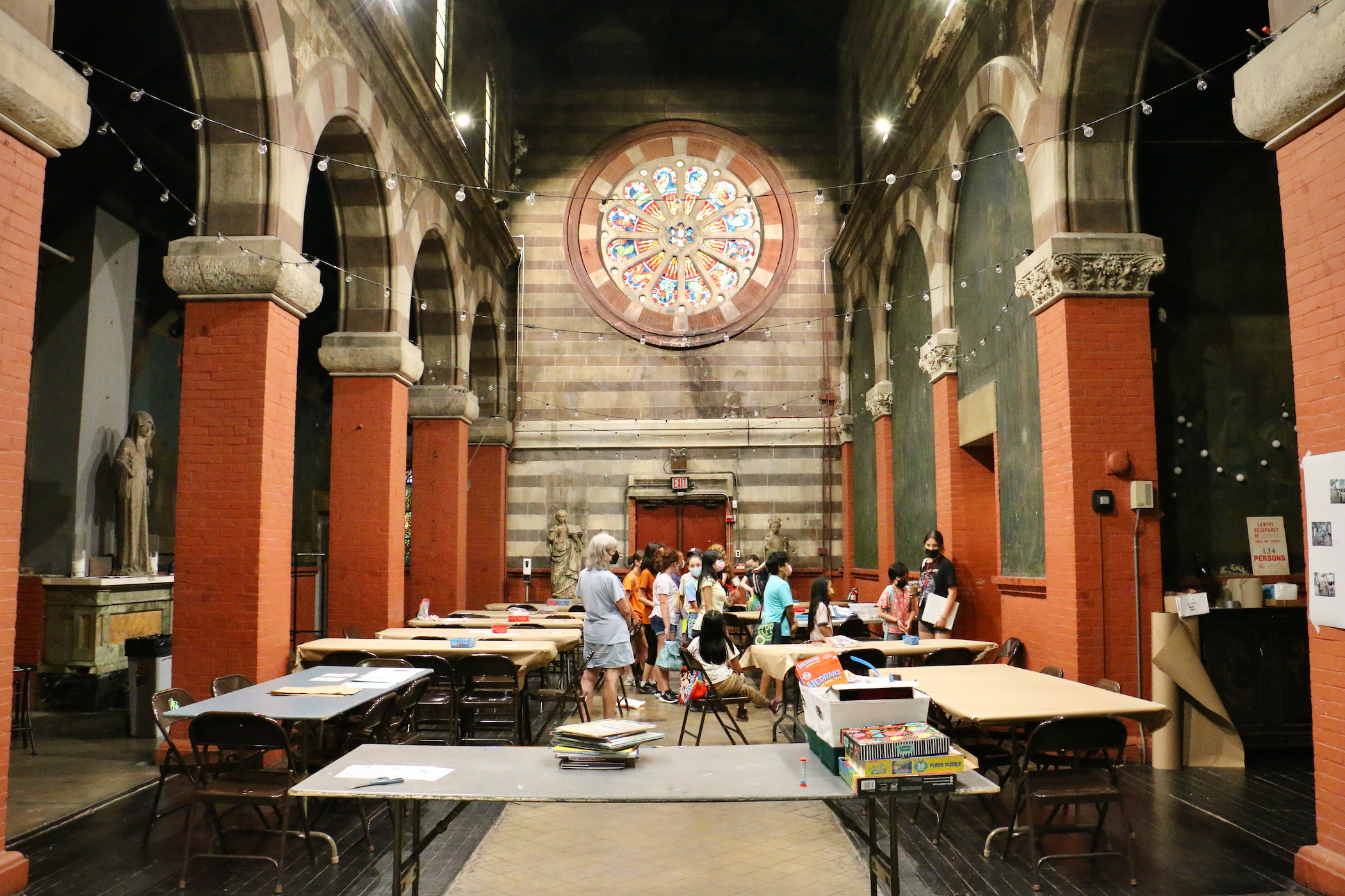 People in the Fleisher Art Memorial