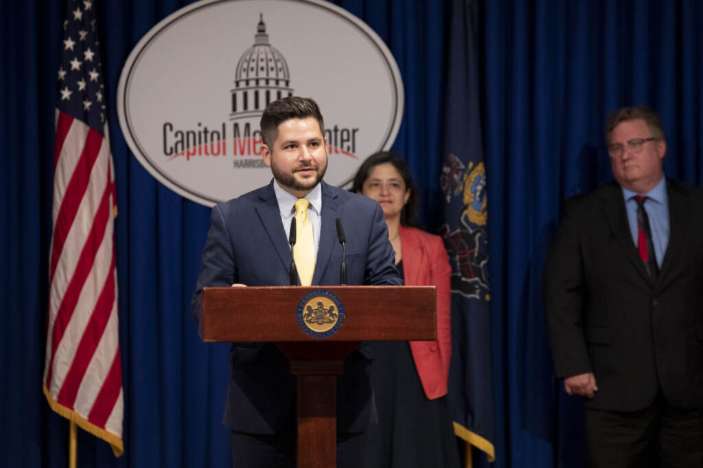 20975_pde_workforceStrategy_06-1620×1080 Acting Secretary of Education Eric Hagarty unveils the Department of Education's strategic plan to recruit and retain educators in Pennsylvania, in Harrisburg, PA on July 18, 2022. (Courtesy of Pennsylvania Commonwealth Media Services)