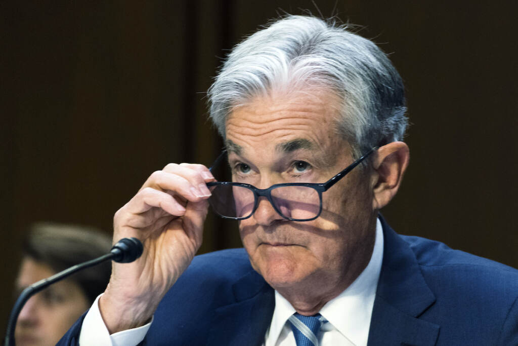 File photo: Federal Reserve Chairman Jerome Powell speaks to the Senate Banking, Housing and Urban Affairs Committee, as he presents the Monetary Policy Report to the committee on Capitol Hill, on June 22, 2022, in Washington. (AP Photo/Manuel Balce Ceneta, File)