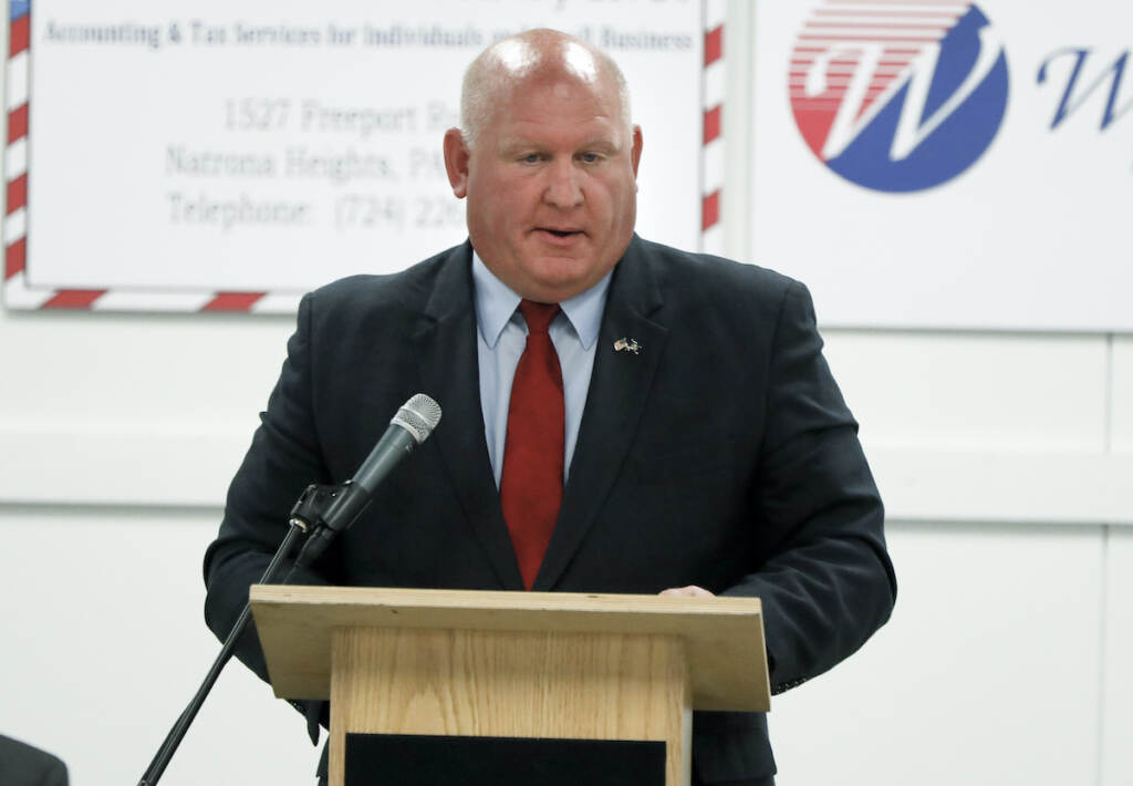 Glenn Thompson In this Sept. 21, 2018, file photo, Rep. Glenn Thompson, R-Pa., speaks at a candidates forum in Tarentum, Pa. (AP Photo/Keith Srakocic)