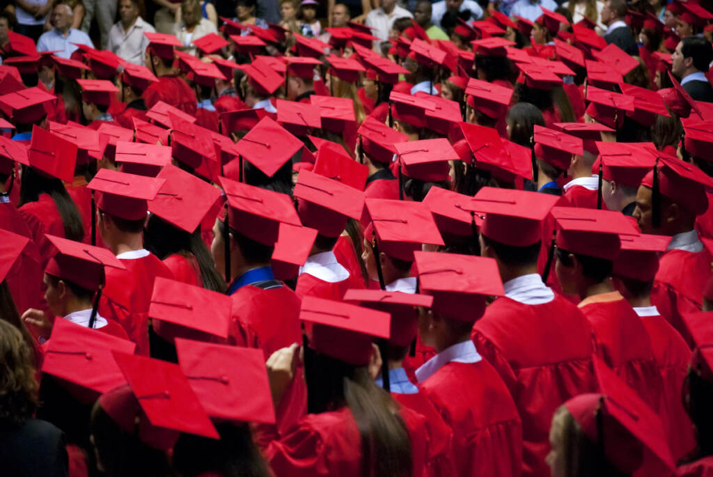 Graduates Red Cap and Gown (andykazie/BigStock)