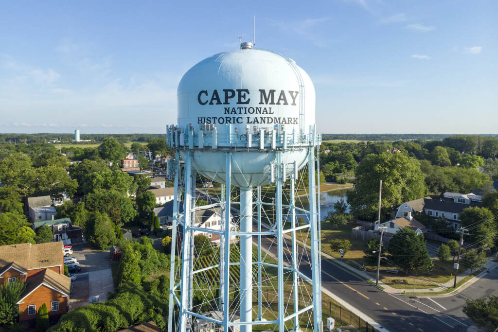 Travel-Nerdwallet-Second City Water tower in Cape May, New Jersey, on Friday, July 20, 2018. (AP Photo/Ted Shaffrey)