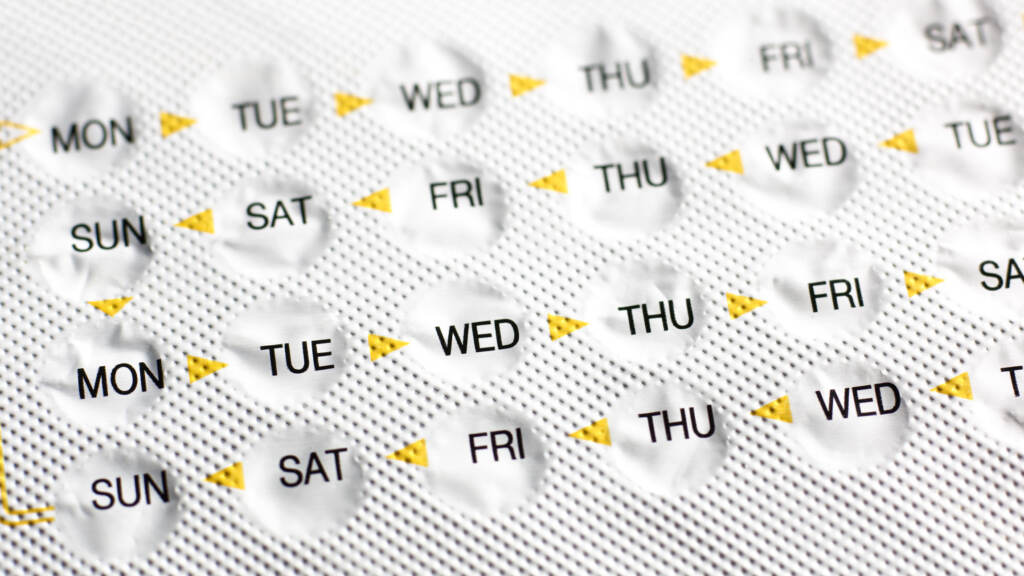Drugmaker HRA Pharma has asked the Food and Drug Administration to approve an over-the-counter birth control pill called Opill. The agency’s review process is estimated to take about 10 months. A view of birth control pills in a packet, marked by days of the week