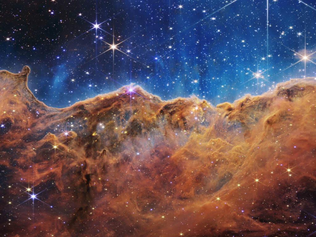 NASA’s James Webb Space Telescope Releases First Images Image of gas clouds in space