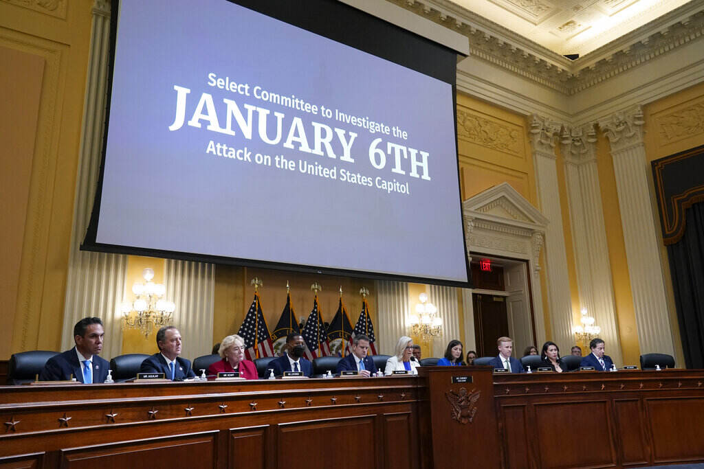 Capitol Riot Investigation The House select committee investigating the Jan. 6 attack on the U.S. Capitol holds a hearing at the Capitol in Washington, Thursday, July 21, 2022.