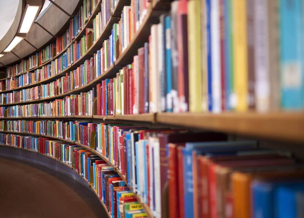 library-books-072522 A collection of books at the Free Library's Ogontz branch.