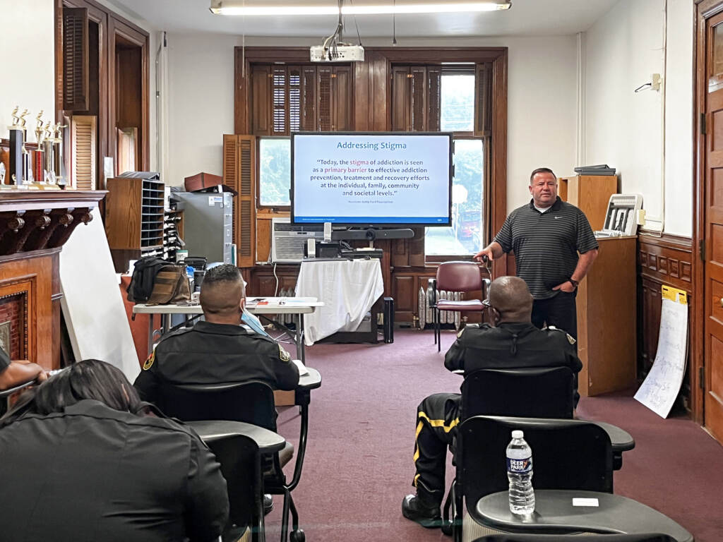 John Becker hosts a workshop for Philadelphia correctional officers