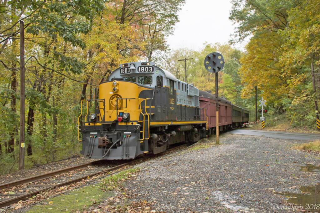 west-chester-railroad-facebook-2022-07-25 A group of volunteers operates the scenic train rides for West Chester Railroad on the existing tracks.