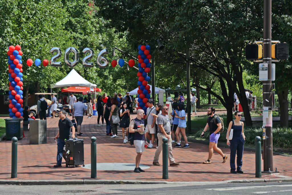 2022 08 23 k paynter 2026 upenn return to campus 2022 (1 of 1) A 2026 banner is seen on the University of Pennsylvania's campus