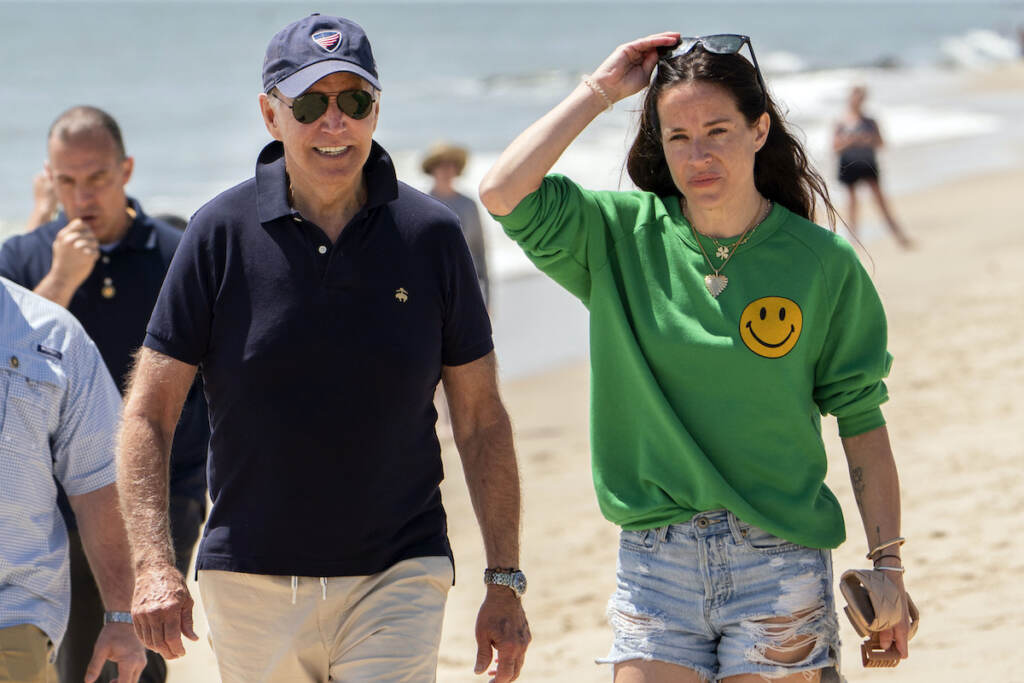 Joe Biden, Ashley Biden File photo: President Joe Biden walks on the beach with daughter Ashley Biden, in Rehoboth Beach, Del., June 20, 2022. (AP Photo/Manuel Balce Ceneta, File)