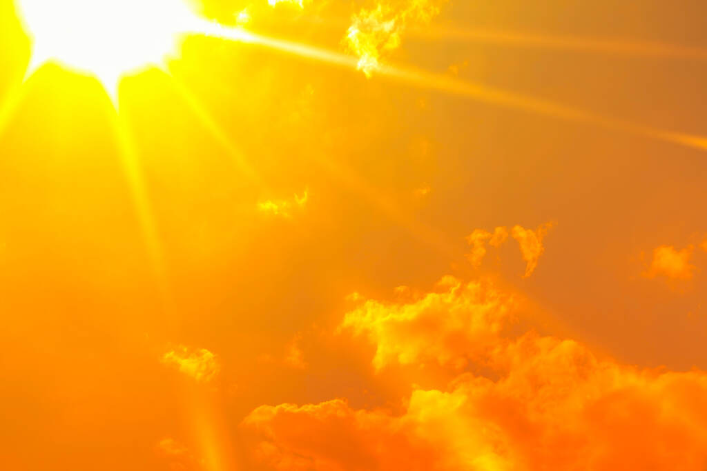 Hot Summer,bright Sun With Sun Ray And Flare Light With Clouds I Philadelphia is in the middle of another intense heat wave. (Passakorngtx/BigStock)