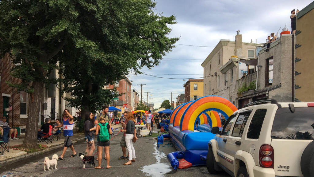 A block party in Kensington