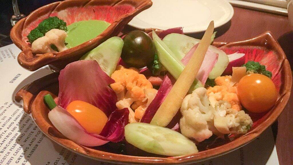 Crudité at The Love in Rittenhouse, which had it on the menu when it opened in 2017
Crudité at The Love in Rittenhouse, which had it on the menu when it opened in 2017. (Danya Henninger/Billy Penn)