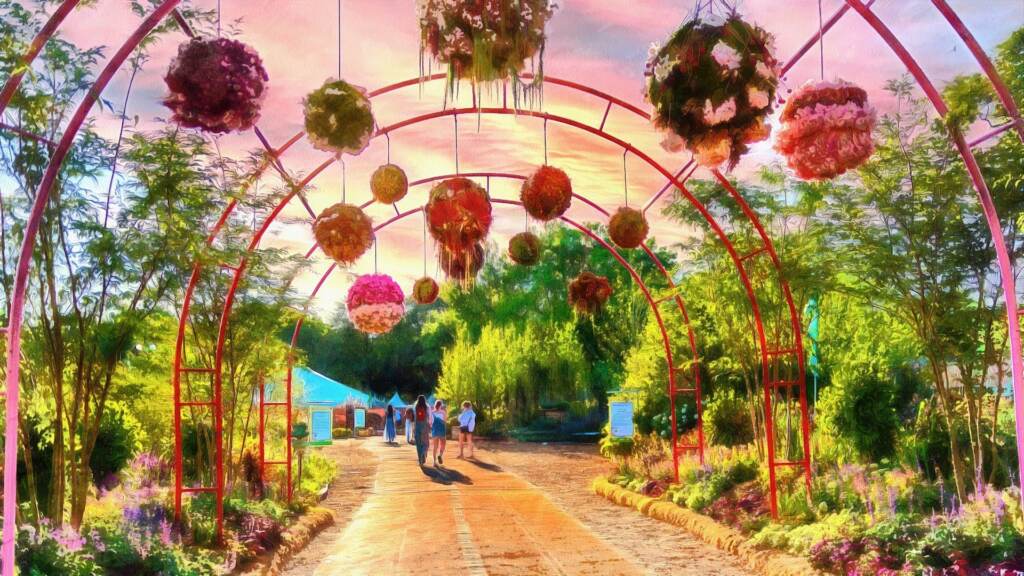 A fantasy-esque but very real scene from this year's Philadelphia Flower Show in FDR Park. (Mark Henninger / Imagic Digital)