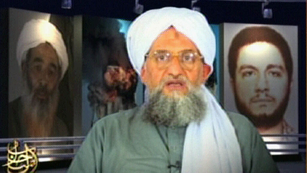 A frame grab from a video aired in 2006 on Al-Jazeera television shows Al-Qaida second-in-command Ayman Al-Zawahiri. (AFP/AFP via Getty Images)