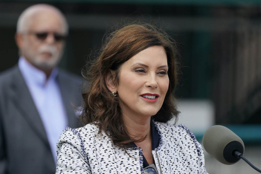 Gretchen Whitmer A closeup of Michigan Gov. Gretchen Whitmer