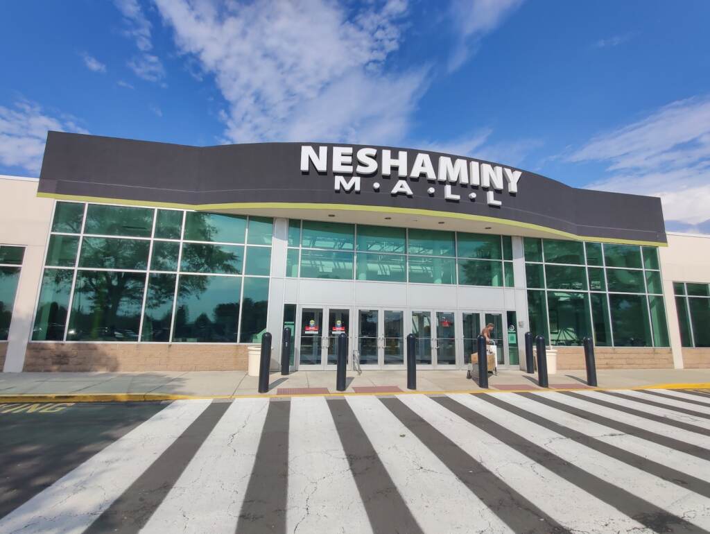 malls-neshaminy-02 The exterior of the Neshaminy Mall