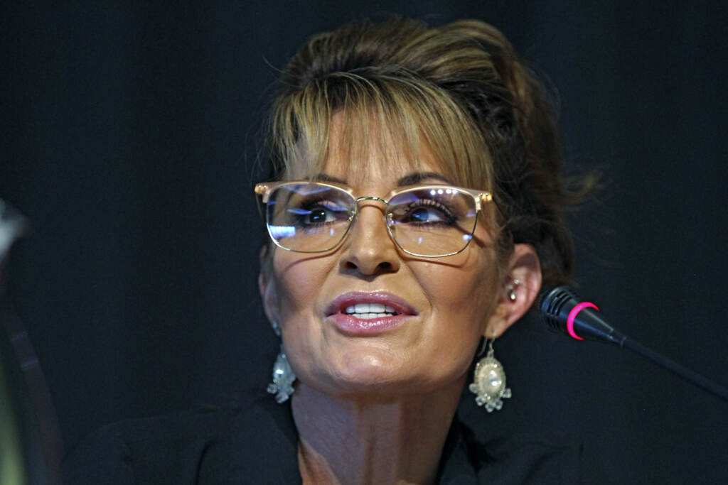 Sarah Palin speaks during a forum for candidates