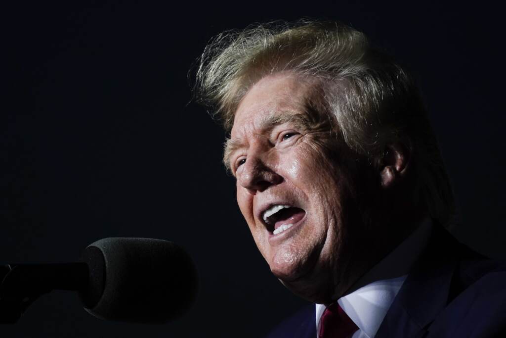 Election 2022 Wisconsin Governor Former President Donald Trump speaks at a rally Friday, Aug. 5, 2022, in Waukesha, Wis. (AP Photo/Morry Gash)