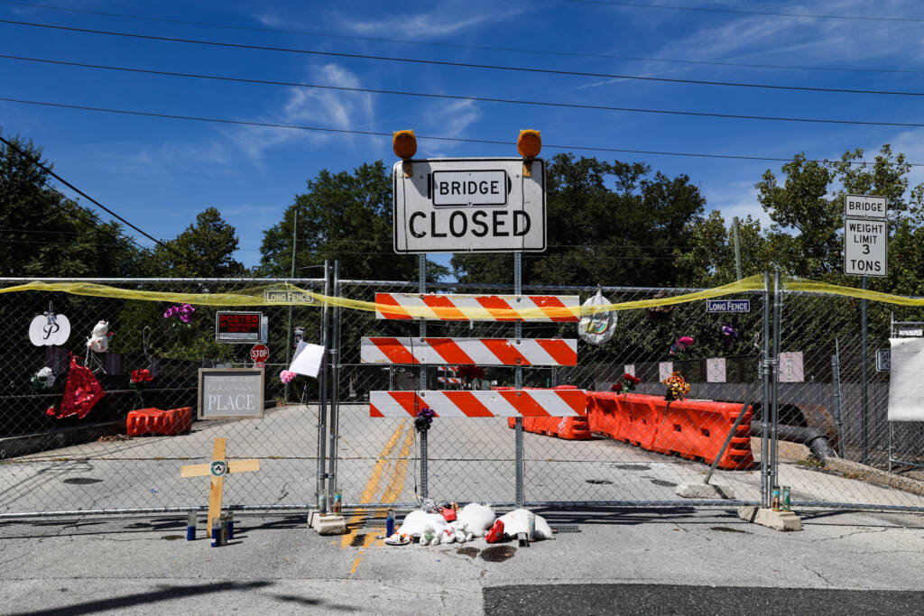 2022 09 02 kpaynter sellers avenue bridge closure ridley park-1 The Sellers Avenue Bridge in Ridley Park, Pa., was closed due to deterioration by Penndot in July, 2022. (Kimberly Paynter/WHYY)