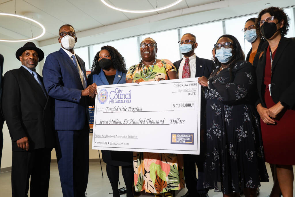 2022 09 07 K PAYNTER TANGLED TITLES ANNOUNCEMENT-3 Philadelphia City Council announced a $7.6 million investment in legal assistance for residents dealing with tangled titles on Sept. 7, 2022. (Kimberly Paynter/WHYY)