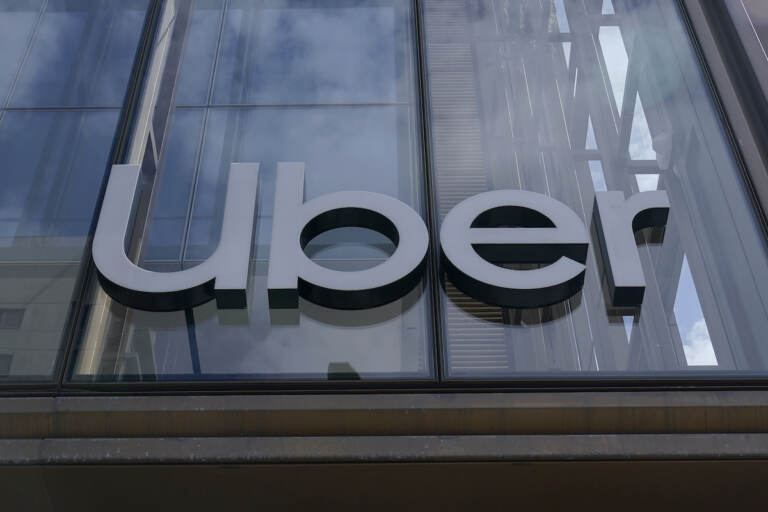 An Uber sign