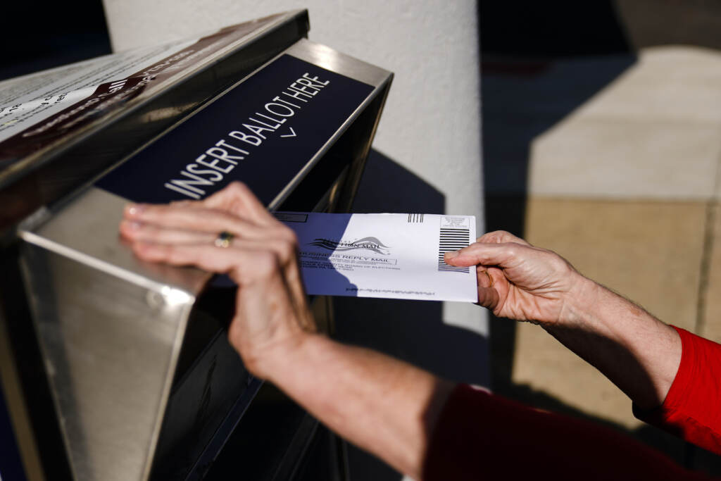 Election 2022 Mailed Ballots (AP Photo/Matt Rourke, File)