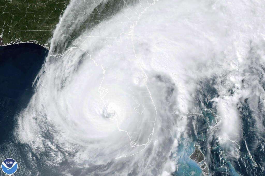 Tropical Weather A satellite image shows Hurricane Ian making landfall in southwest Florida
