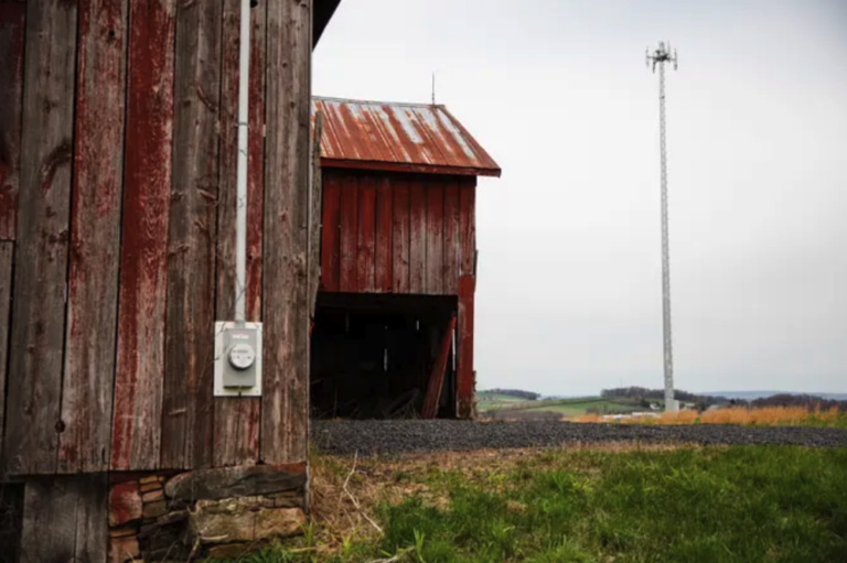 According to the most recent data from the Federal Communications Commission, 4% of Pennsylvanians can’t get internet access at broadband speeds. That number rises to 13% in rural areas. (Amanda Berg for Spotlight PA)