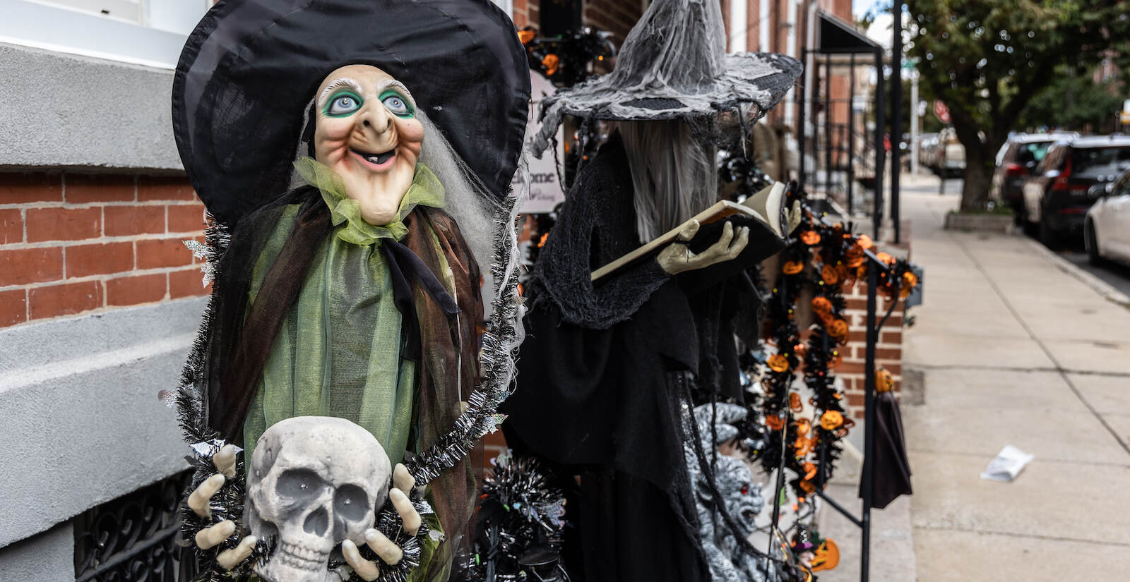 A whole coven has camped out on a bench in Philadelphia’s Fairmount neighborhood.