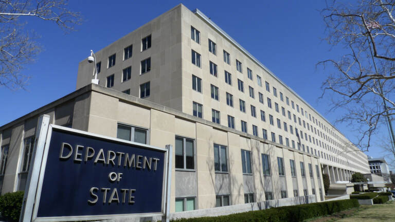 File photo: The Harry S. Truman Building, headquarters for the State Department, is seen in Washington, in this March 9, 2009 file photo. (AP Photo/J.  Scott Applewhite, File)