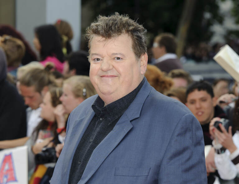 File photo: Robbie Coltrane arrives in Trafalgar Square, central London, for the world premiere of ''Harry Potter and The Deathly Hallows: Part 2,'' the last film in the series on July 7, 2011. 