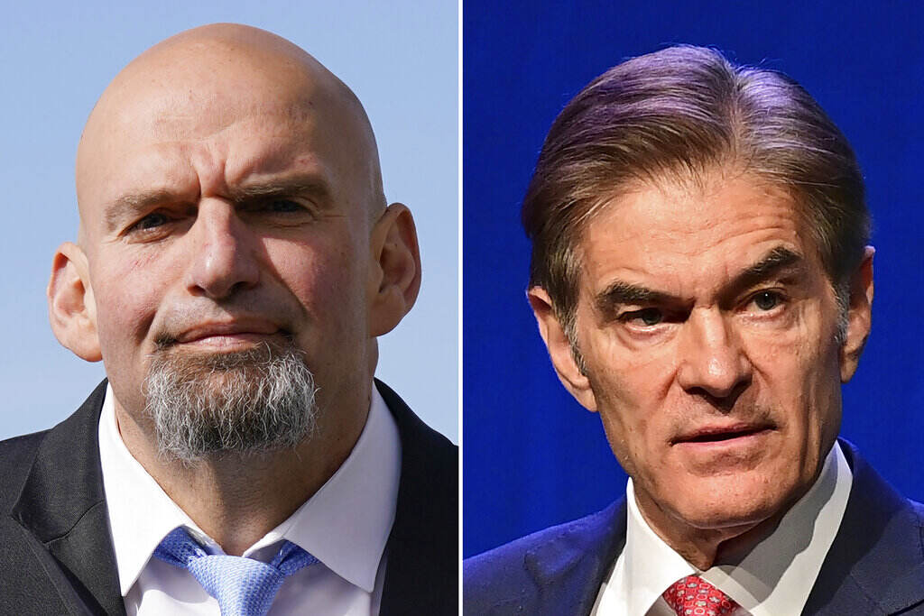 Election 2022 Pennsylvania Senate Pennsylvania Lt. Gov. John Fetterman (left) and Dr. Mehmet Oz.