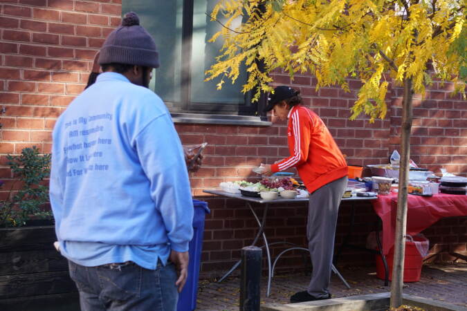 Philly Truce at the block party on South American Street. (Sam Searles/WHYY)