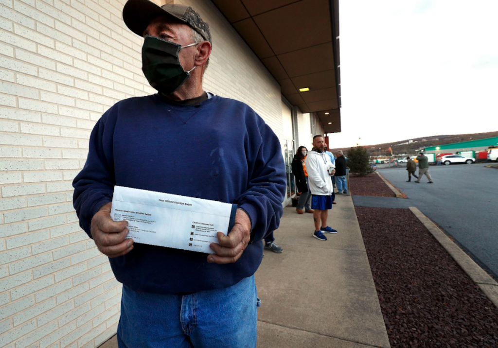 mail-ballot-spotlight-pa-2022-10-05 The reason the rules vary, and the reason why there might be lawsuits, is that elections have become highly political, and Pennsylvania’s election law has some gray areas. (Fred Adams for Spotlight PA)